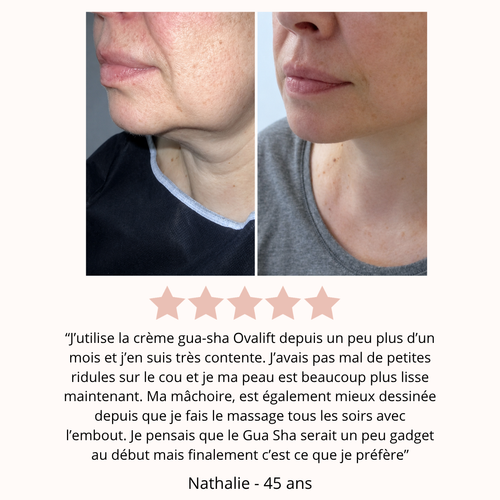 Creme cou gua sha intégré à l'actif PDRN