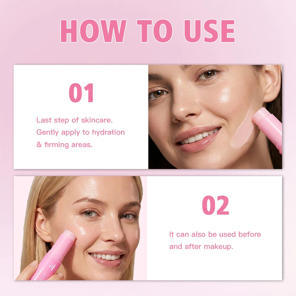 PDRN Pink Collagen Multi Volume Balm Stick Anti Aging Firming Anti Wrinkle For Eye Neck Forehead Smile Lines