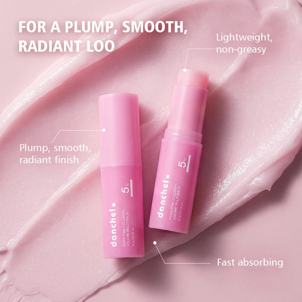 PDRN Pink Collagen Multi Volume Balm Stick Anti Aging Firming Anti Wrinkle For Eye Neck Forehead Smile Lines